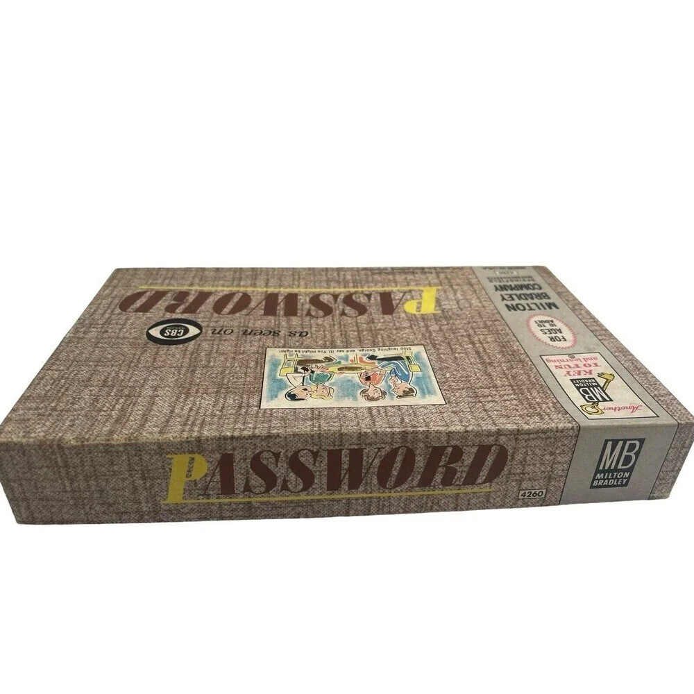 Vintage 1962 Milton Bradley Password Board Game #4260 Complete